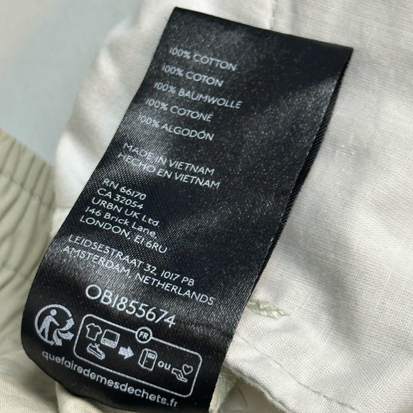 Silence + Noise Grey Lee Motocross Sage Streetwear Cargo Utility Pants Size S - Picture 13 of 14